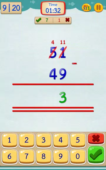 Math Fast Plus and Minus 螢幕截圖 1