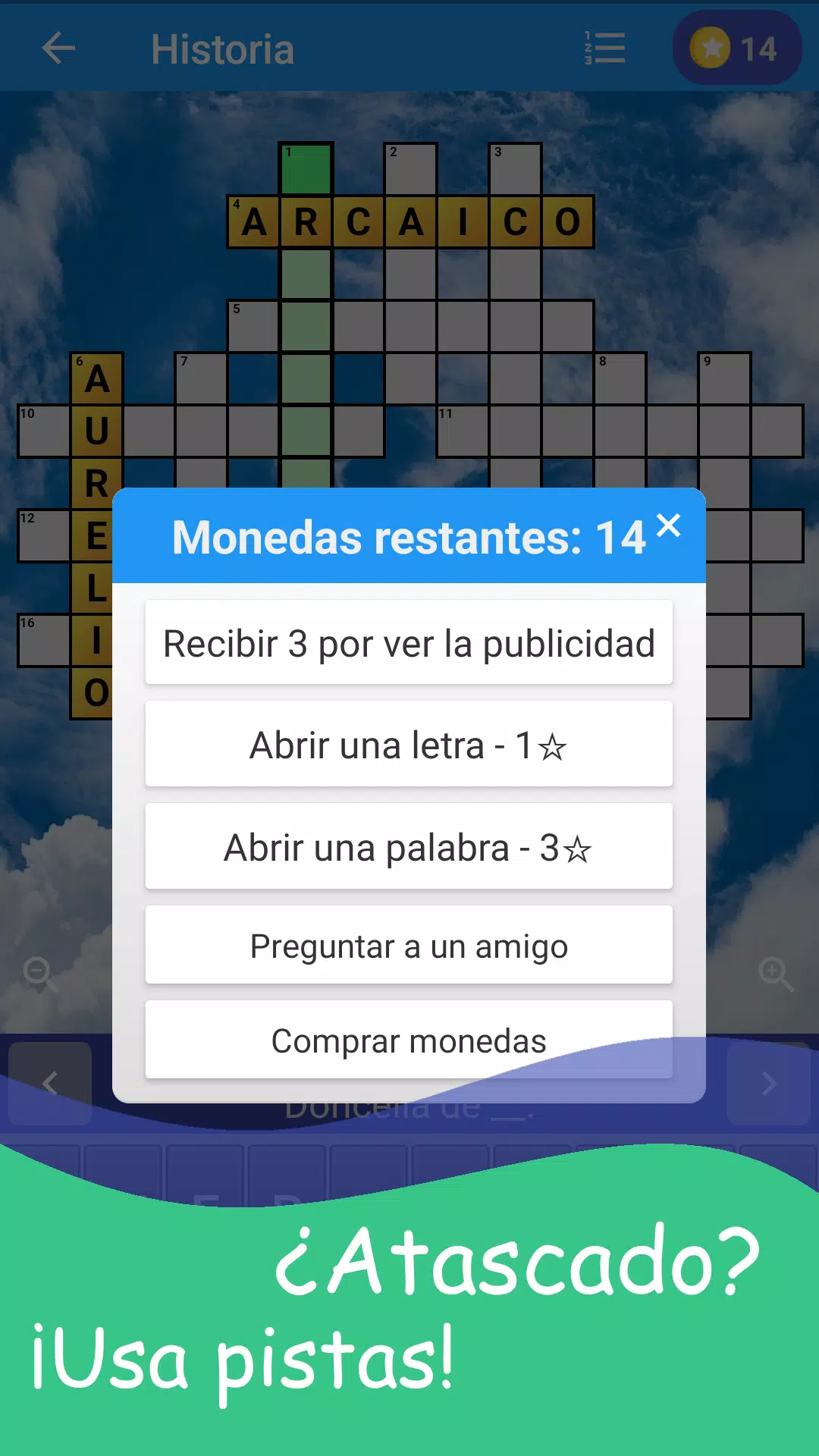 Crucigrama en español Captura de pantalla 3