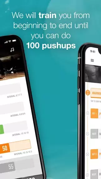 0-100 Pushups Trainer Скриншот 1