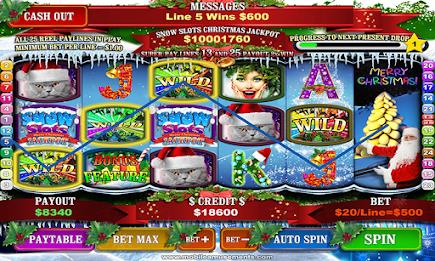 Snow Slots Merry Christmas 螢幕截圖 0