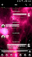 SMS Messages GlassNebula Theme स्क्रीनशॉट 1