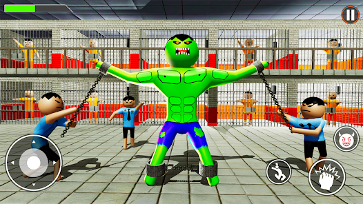 Incredible Monster: Superhero Prison Escape Games 스크린샷 2