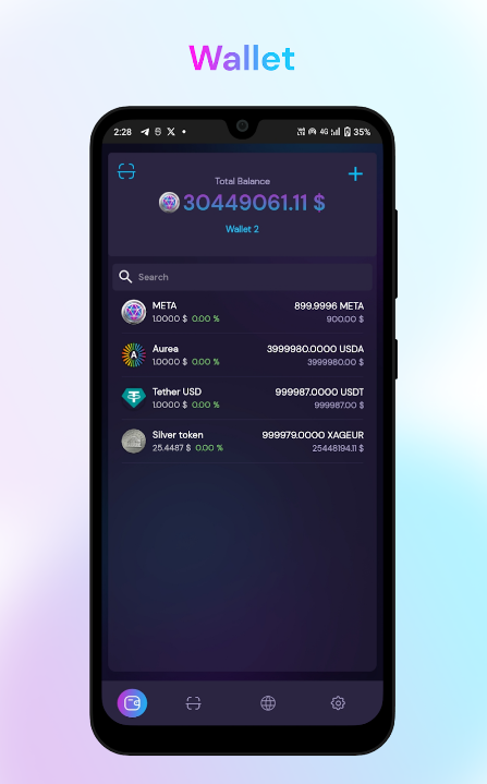 Metatron wallet स्क्रीनशॉट 3