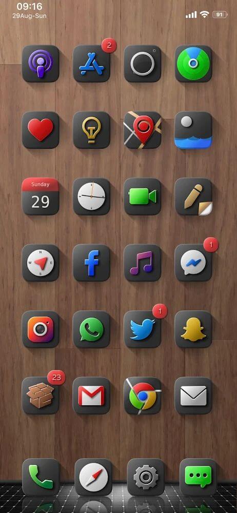 Shiiny Icon Pack Mod ภาพหน้าจอ 1