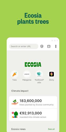 Ecosia: Browse to plant trees. スクリーンショット 1