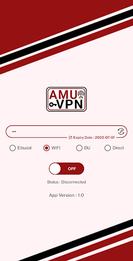 Amu VPN Schermafbeelding 1