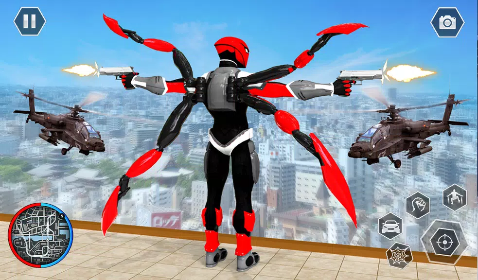 Black Spider Rope SuperHero 螢幕截圖 0