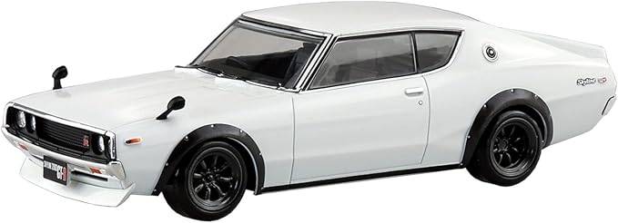 Aoshima aoshima nissan C110スカイラインGT-Rカスタムホワイト1:32スケールモデルキット