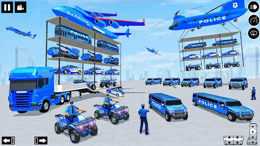 Police Multi Level Formula Car Parking Games 螢幕截圖 0