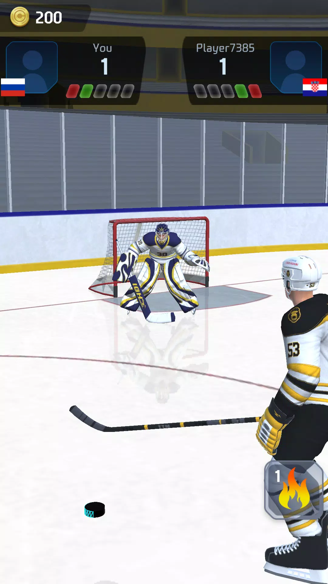 Hockey Game Stars 3D 螢幕截圖 0