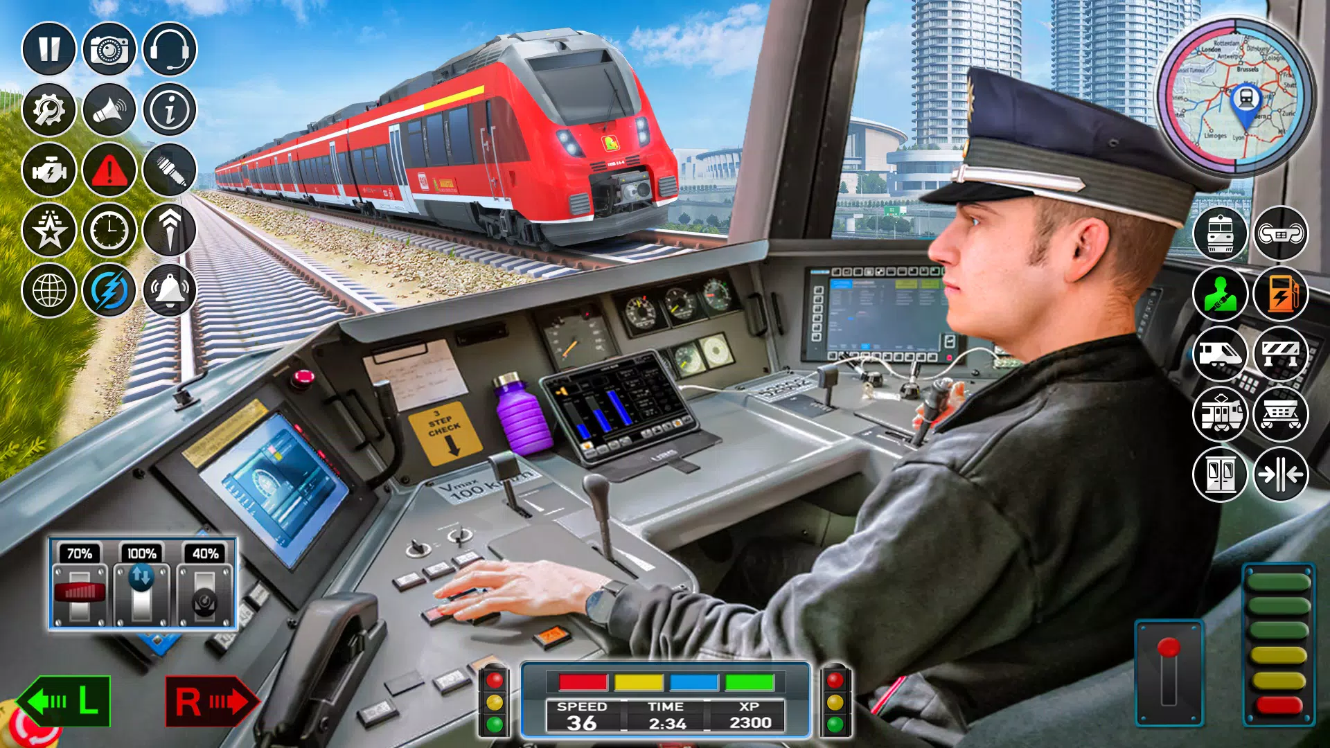 城市火車遊戲 3d 火車遊戲 螢幕截圖 1