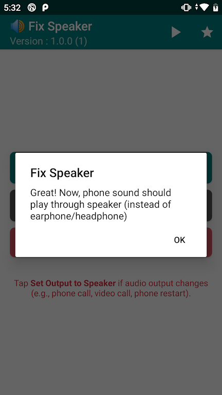 Fix Speaker - Disable Earphone 螢幕截圖 1