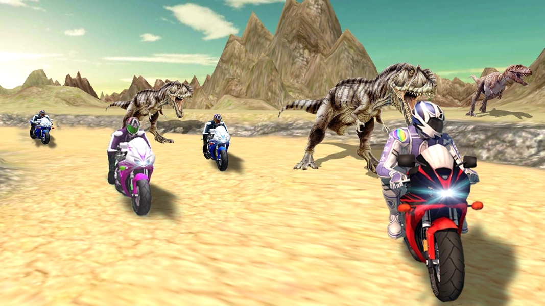 Dino World Bike Race Game - Jurassic Adventure 螢幕截圖 2