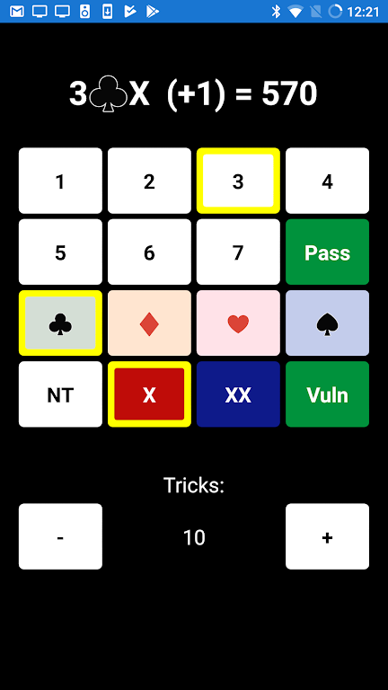 Bridge Scoring Helper स्क्रीनशॉट 0