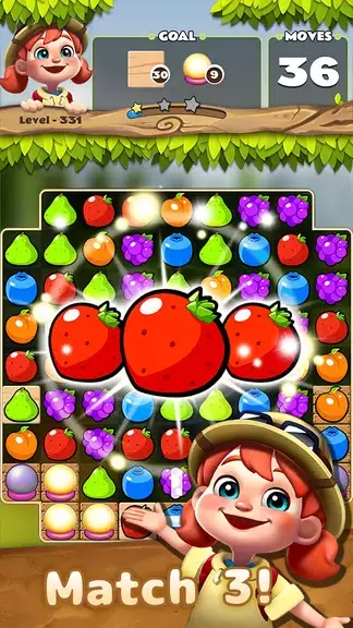 Fruits POP : Match 3 Puzzle 螢幕截圖 1