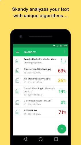Skandy Plagiarism Checker Ảnh chụp màn hình 2