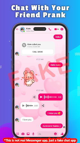 Fake Chat - Prank Message স্ক্রিনশট 1