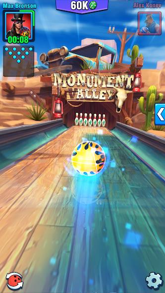 Bowling Crew — 3D bowling game Mod 螢幕截圖 0