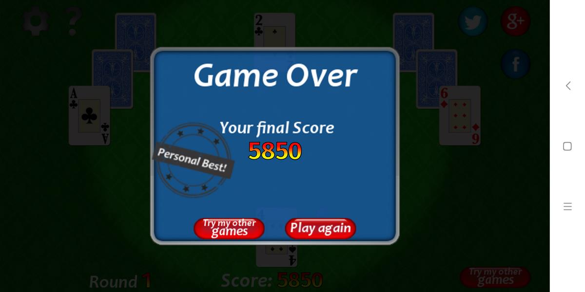 Vegas Solitaire TriPeaks স্ক্রিনশট 0