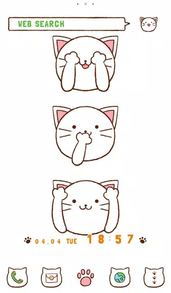 Three Kitties Theme +HOME スクリーンショット 0