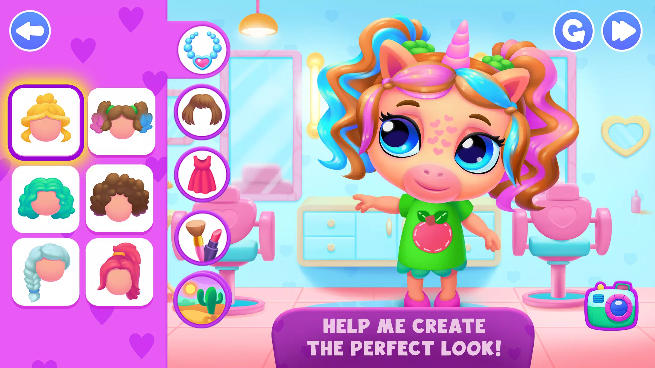 Unicorn Dress up games kids 스크린샷 0