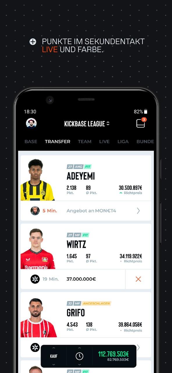 Kickbase Bundesliga Manager Schermafbeelding 3