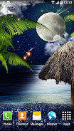 Tropical Night Live Wallpaper 螢幕截圖 0