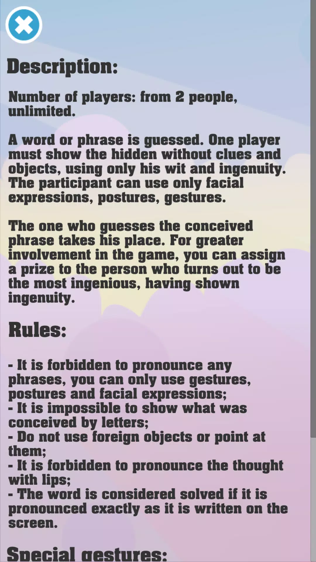 Show me: game for the party Скриншот 1