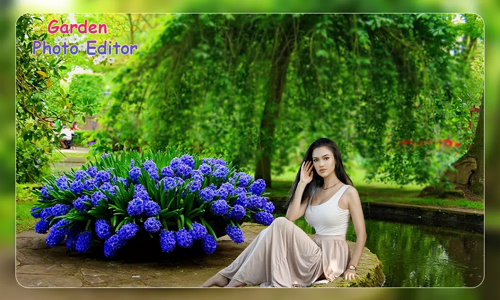 Garden Photo Frame Editor Screenshot 1