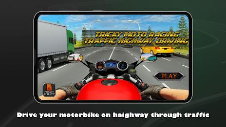 Tricky Moto Highway Driving Screenshot 0