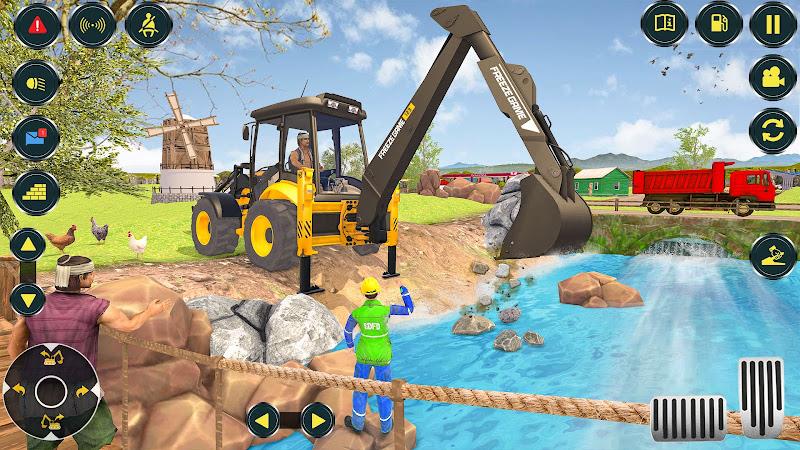 Village Excavator JCB Games স্ক্রিনশট 2