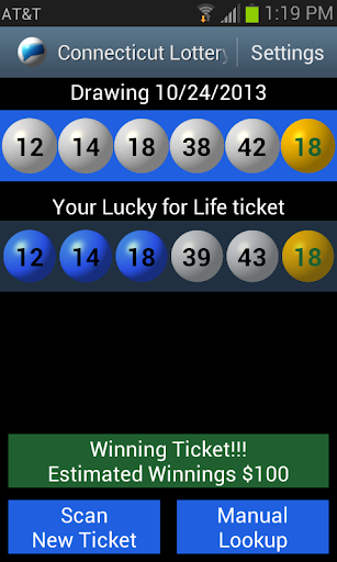 Connecticut Lottery Scanner Screenshot 2