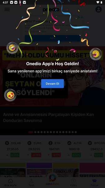 Onedio – İçerik, Haber, Test 螢幕截圖 0