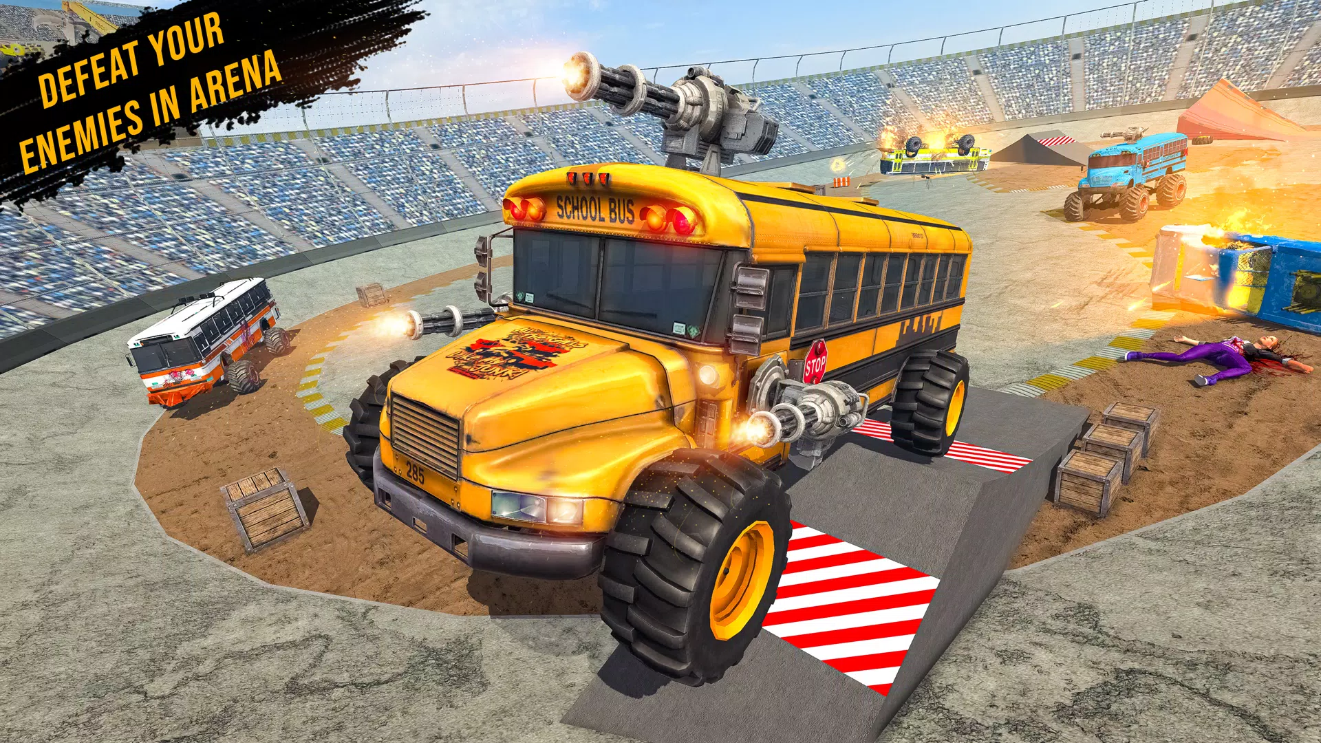Monster Bus Derby Destruction 螢幕截圖 0