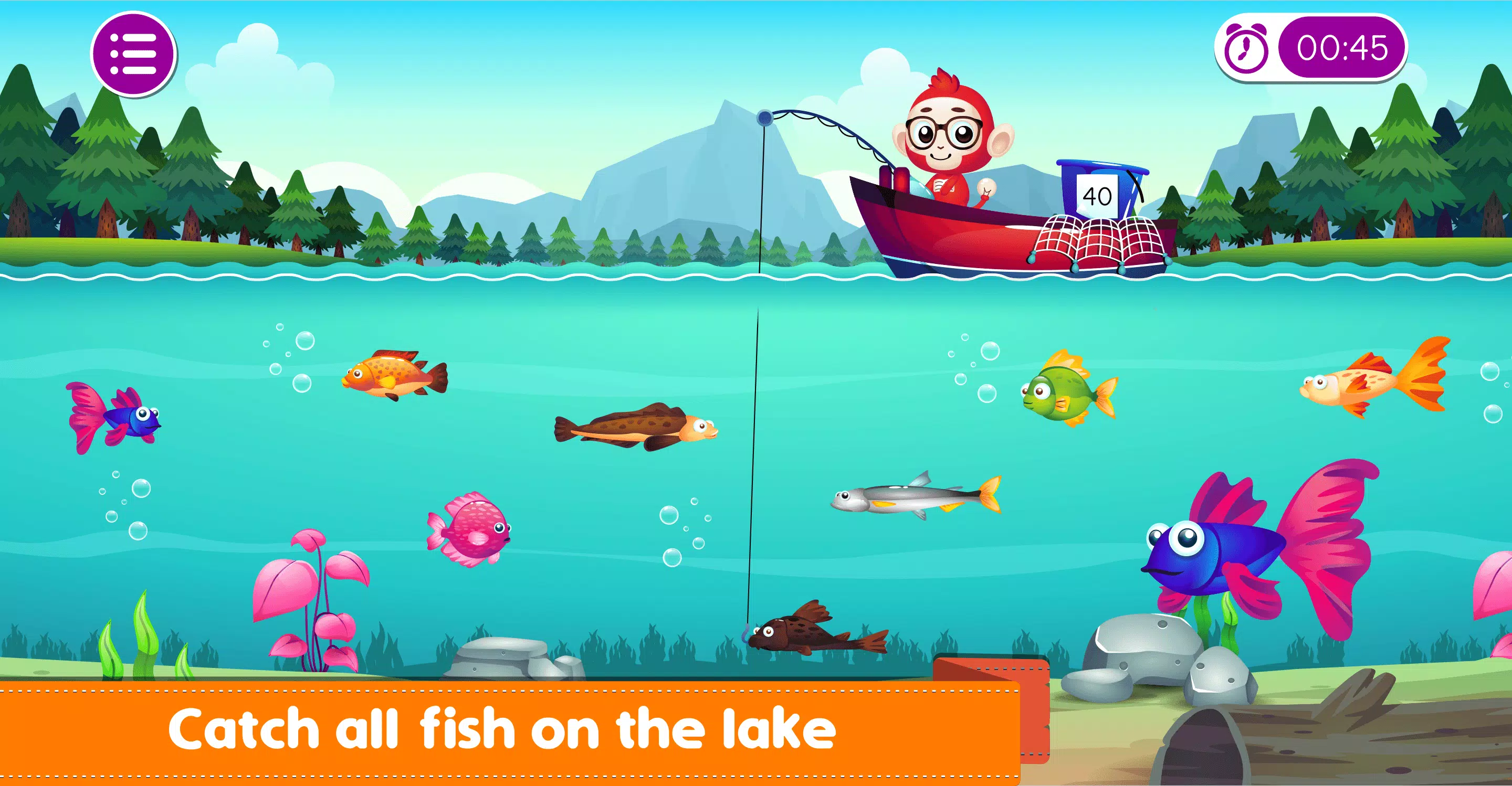 Marbel Fishing - Kids Games Скриншот 2