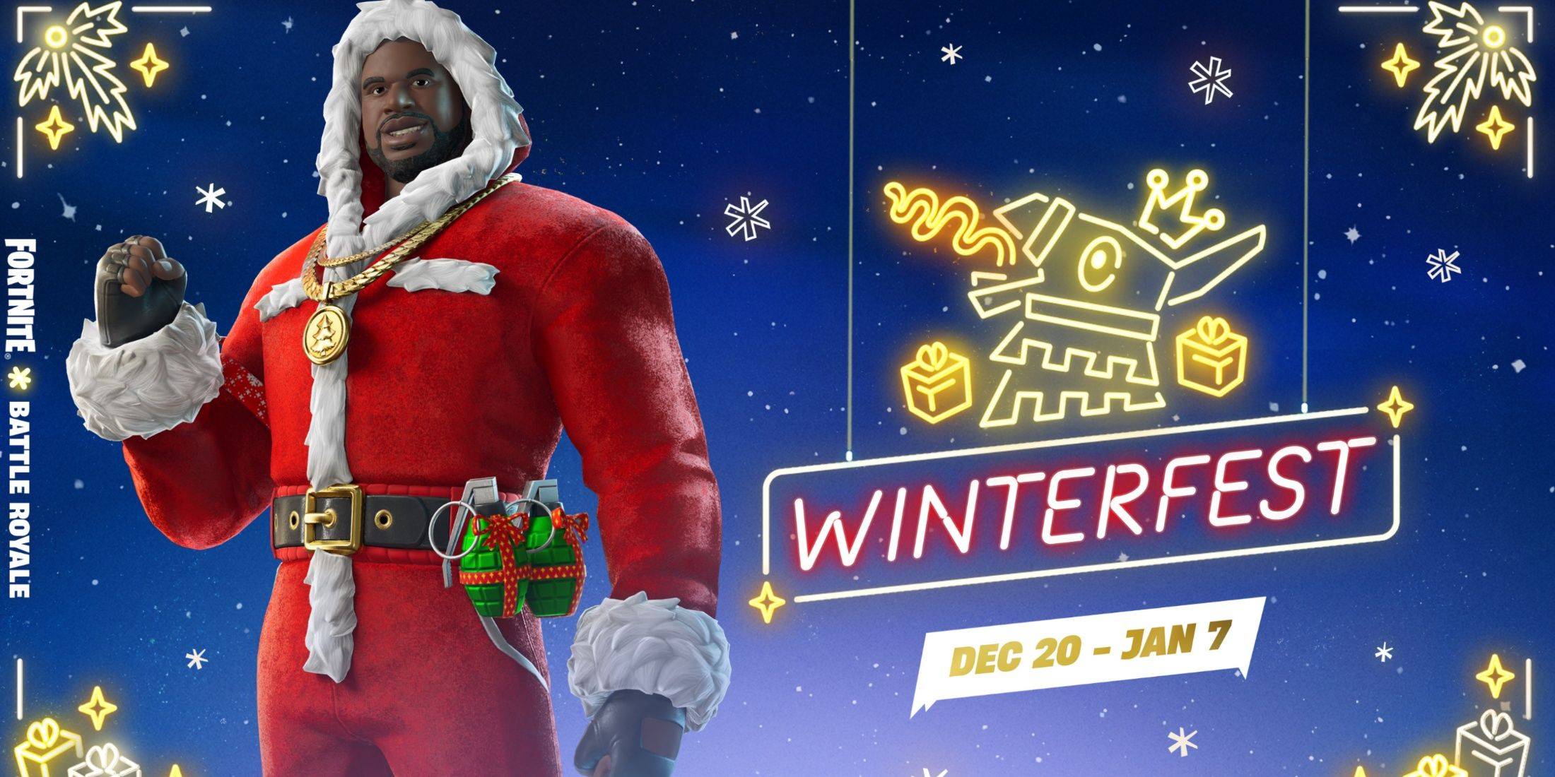 Santa Shaq em Fortnite