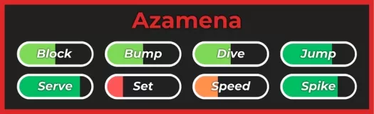 Стиль Azamena из опыта Haikyuu Legends Roblox