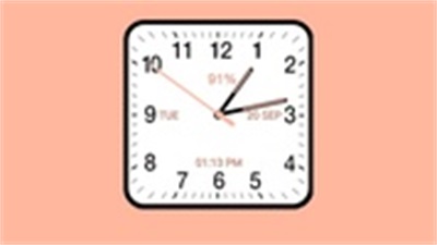 Analog Clock Square Cloassic Скриншот 1