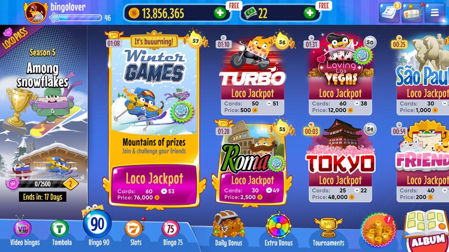 Bingo Lotto Tombola Online 螢幕截圖 1