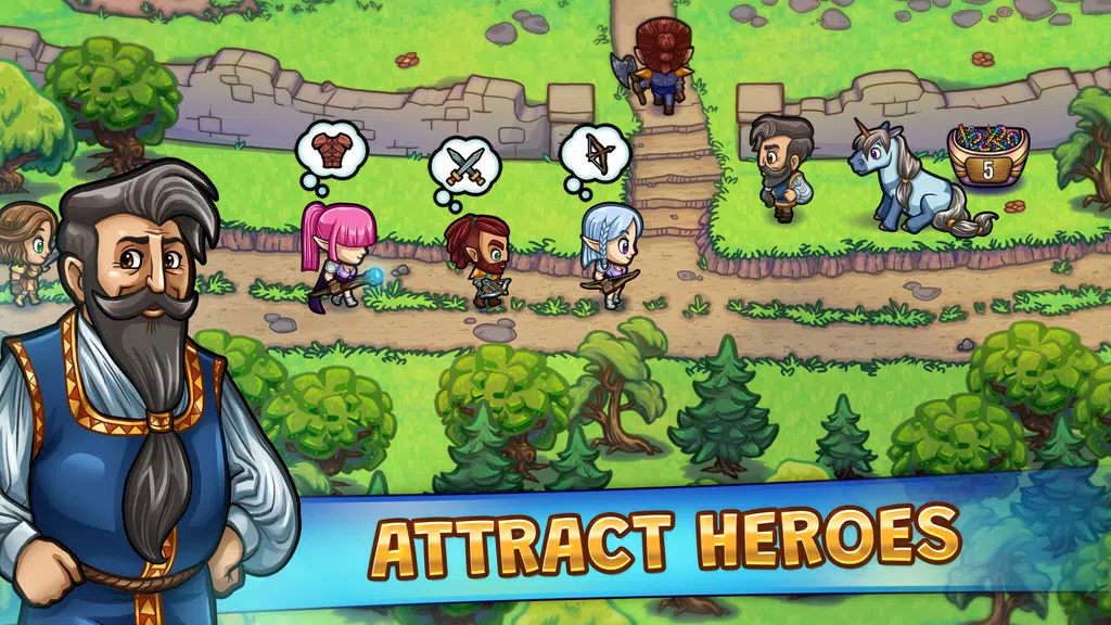 Hero Park: Shops & Dungeons Capture d'écran 0