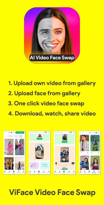 Face Swap AI Video Editor 螢幕截圖 0
