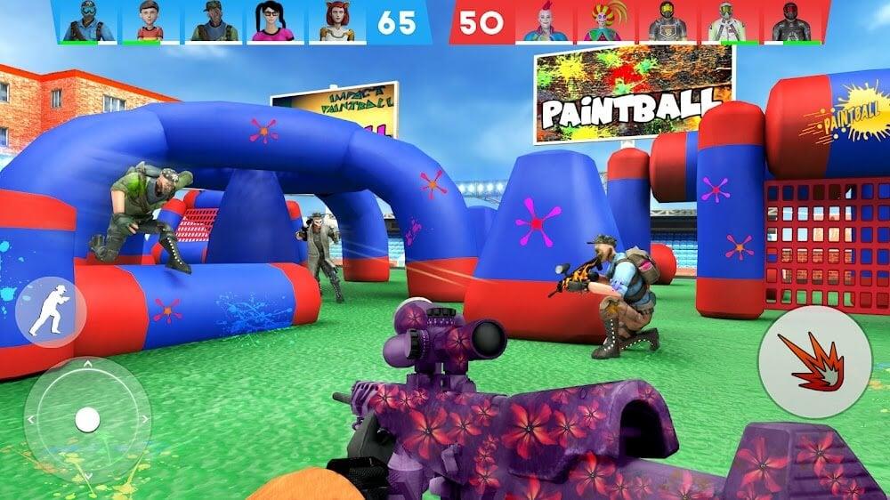 Paintball Shooting Game 3D 螢幕截圖 3