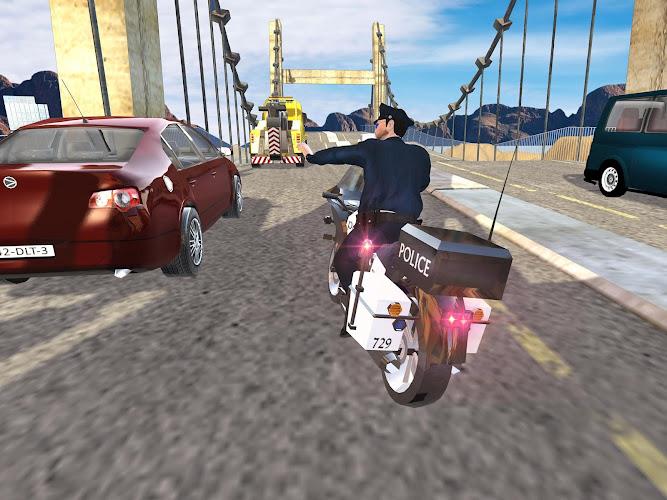 US Police Bike Chase Game 螢幕截圖 3
