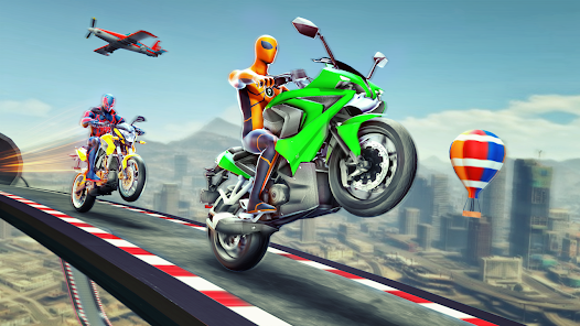 Super Hero Game - Bike Game 3D 螢幕截圖 1