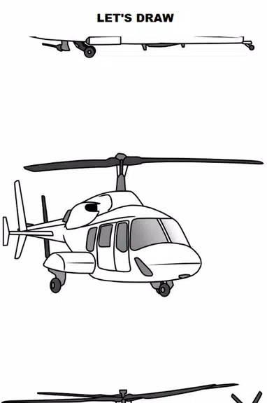 Draw Aircrafts: Helicopter Zrzut ekranu 0