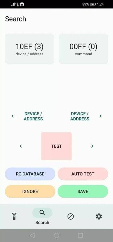 IrCode Finder Universal Remote 螢幕截圖 1