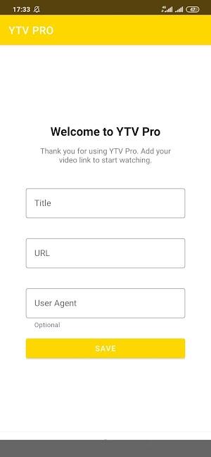 YTV Player Pro 螢幕截圖 1