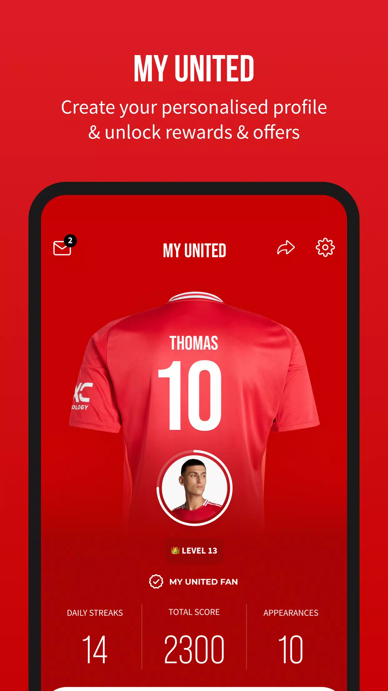 Manchester United Official App ဖန်သားပြင်ဓာတ်ပုံ 3