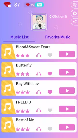 Kpop Music Game - Dream Tiles Zrzut ekranu 0