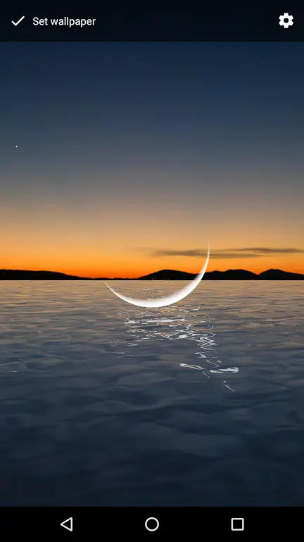 Moon Over Water Live Wallpaper Ảnh chụp màn hình 2